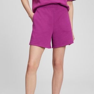 Gap vintage soft high rise pull-on sweat shorts rose pink verbana large new tags